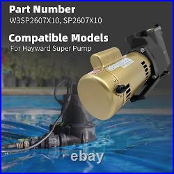 W3SP2607X10 Pool Pump 1HP 115/230V Single Speed Super Pump for Hayward SP2607X10