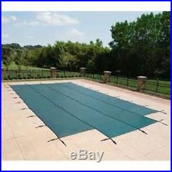 Water Warden Mesh Safety Pool Cover with Step Section Blue Green 15 Yr Warranty