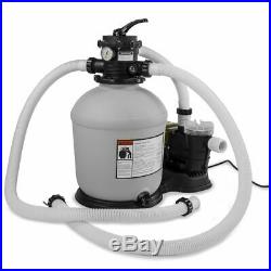 XtremepowerUS Swimming Pool 16 Sand Filter with 4,500GPH 3/4 hp Pool Pump Kit