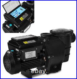 XtremepowerUS Swimming Pool Pump Variable Speed 1.5HP Digital LCD In-Ground